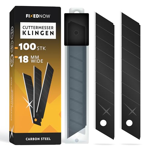 FixedNow 100 x ostrza łamane do tapeciaka 18 mm japońska stal węglowa