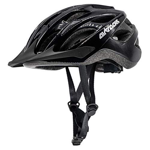 Airtracks Fahrradhelm Star K-60 Schwarz (Schwarz, L/XL (58-63cm))