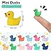 Rachan130 Pcs Mini Ducks Bulk Resin Duck Figurines for Miniature Landscape Garden Aquarium Potted Accessories Home Prank Game Dollhouse Decor Office Decompression