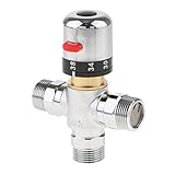 valvola miscelatrice termostatica 3/4 '' dn20 controllo temperatura doccia acqua, 3 vie