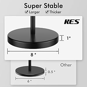 KES Bathroom Toilet Paper Holder Stand Modern Tissue Roll Holder SUS304 Stainless Steel Rustproof Freestanding 20.2" H, Matte Black BPH283S1-BK KES Bathroom Toilet Paper Holder Stand Modern Tissue Roll Holder SUS304 Stainless Steel Rustproof Freestanding 202 H Matte Black BPH283S1 BK