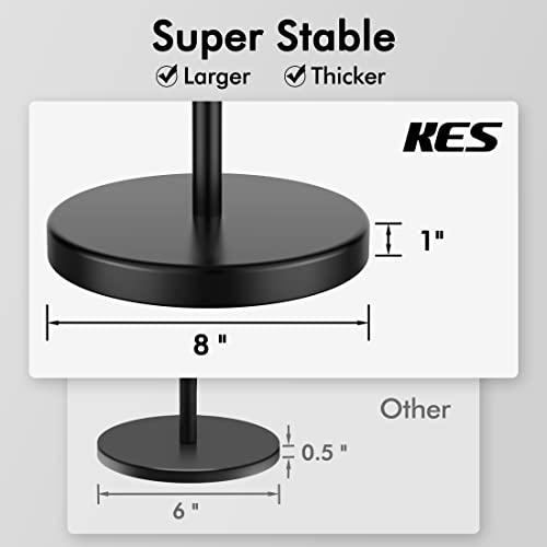 KES Black Toilet Paper Holder Free Standing Toilet Paper Stand Bathroom Tissue Roll Holder SUS 304 Stainless Steel Rustproof Matte Black, BPH283S1-BK by KES - Image 3