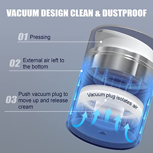 Recipientes para cosméticos Airless Pump: Frasco de creme recarregável, frascos de viagem a vácuo, n
