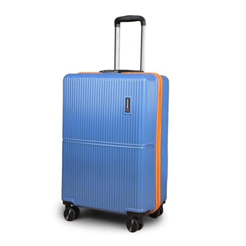 Image of Move-Meant Cabin Glide Small 55Cm Suitcase 8 Wheels Number Lock Poly Carbonate MAT. Blue Trolley Bag for Men & Women | 360 Degree Wheeling System Luggage | Trolley Bags for Travel