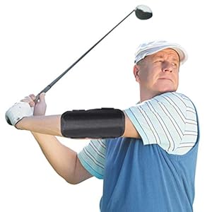 Haofy Entrenador de Swing de Golf, Swing de Golf Corrector de Codo, Ayuda a la práctica Recta para Principiantes de Hombres y Mujeres, Negro