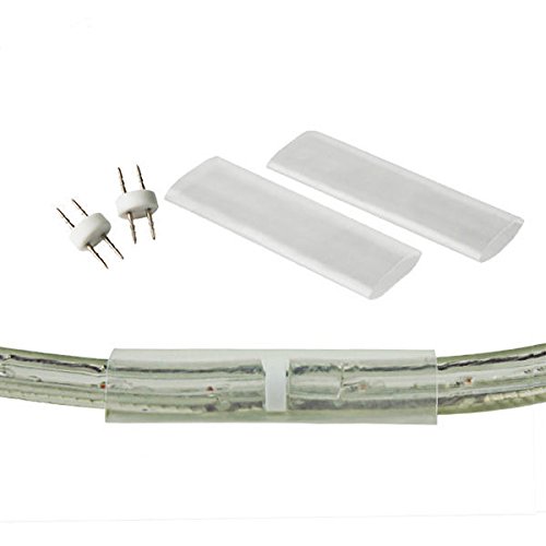 (2 Pack) - 3/8 in. - Rope Light Invisible Splice Connector - 2 Wire - FlexTec M91