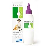 Surosolve Cat and Dog Ear Cleaner - Non-Irritating Ear Cleaning Solution for Removing Dirt and Wax - Easy to Apply - Promotes a Healthy Balance of Microflora - 125ml