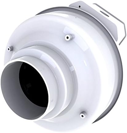 Fantech FR 110 Inline Centrifugal Duct Fan, Molded Housing, 4"