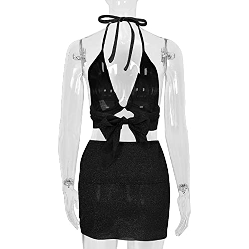 CsgrFagr Conjuntos de mocassins de poliéster cor sólida para meninas e meninas com glitter, Preto, M