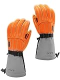 ORORO Heated Gloves for Women and Men, Rechargeable Heated Motorcycle Ski Gloves with Battery (Grey,XL)