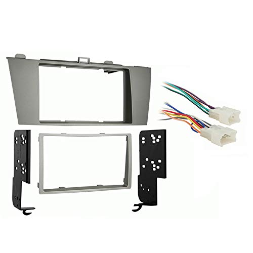 Harmony Audio Compatible with Toyota Solara 2004 2005 2006 2007 2008 Double DIN Stereo Harness Radio Install Dash Kit Package