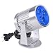 Yescom 3W 3 LED Blue Aluminum Stage Effect Pinspot Light DJ Disco Club KTV Party Display Spot Lighting Lamp