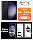 CANSHN Magnetyczne Etui kompatybilne z Samsung Galaxy S23 Ultra z Pełną Ochroną Aparatu, Półprzezroczyste Matowe Wstrząsoodporne 6,8 cala - Głęboki Fiolet