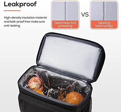 TOURIT Insulated Cooler Backpack Double Deck Light Lunch Backpack with Cooler Compartment for Men Women to Work, Picnics, Hiking, Beach, Park or Day Trips