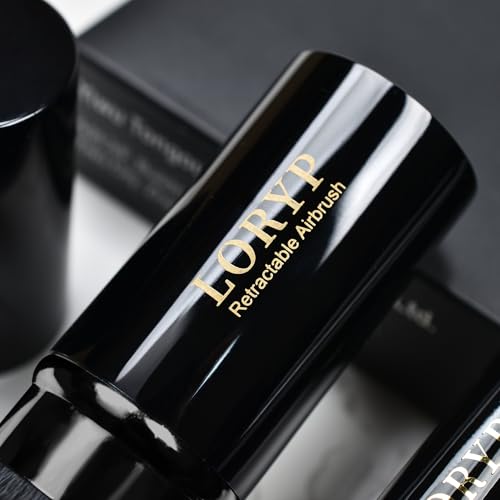 image for LORYP Retractable Makeup Brush Black Kabuki Foundation Brush for liqui