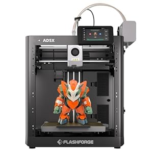 Flashforge Adventurer 5X 3D-Drucker mit mehrfarbigem, flexiblem TPU-Druck, maximale Geschwindigkeit: 600mm/s, Beschleunigung: 20.000mm/s, automatisches Nachfüllen von 4kg Filament