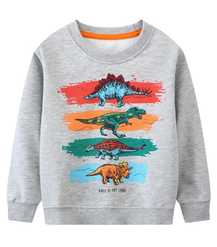 Image of LOKTARC Toddler Boys Graphic Crewneck Sweatshirts 2-Pack, Sizes 2T-7