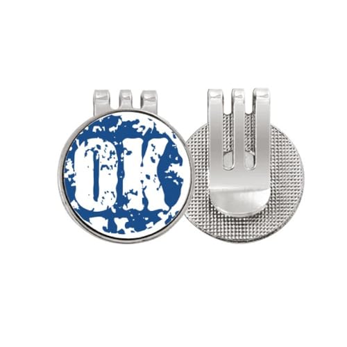 Marcador de pelota de golf redondo y clip magnético esmaltado de OK Design