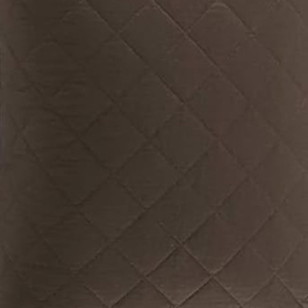 6-piece Daybed Cover Set All-Season Quilted Faux Bedding Reversible Diamond Stitch with Bed Skirt Matching Shams Cozy Luxury Comforter for Bedroom Boone 75" X39", Brown