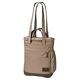 robustes Recyclinggewebe Jack Wolfskin Piccadilly Tasche, beige, 40 x 35 x 4 cm