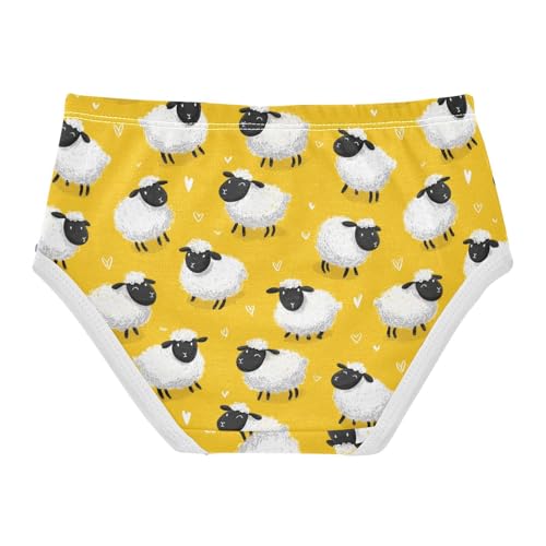 Girls Underwear Soft Cotton Sheep Kids Panties in Sizes 2/3t, 4t, 5t, 6 and 82