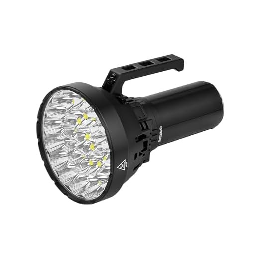 IMALENT MS32 200000 Lumens Lampe Torche Militaire Super Puissante, USB-C Rechargeable 32000mAh, Projecteur LED XHP70.2 IP56 Etanche pour Randonnée Sauvetage Urgence