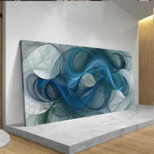 Peinture abstraite toile grand format pour habiller un mur blanc