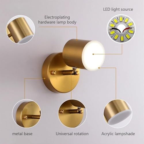 Mini aplique orientable de 360° para iluminar rincones oscuros sin ocupar espacio 8