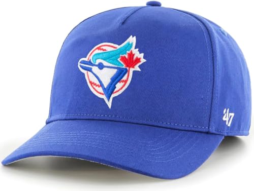 47 MLB Grand Slam Cooperstown Team Color Adjustable Snapback Structured Hat Adult One Size Fits All (US Alpha One Size Toronto Blue Jays)