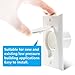 ANTOBLE Standard Central Vacuum Wall Inlet Valve Cover Plate for Beam Central Vac - White Round Door (2 Pack)