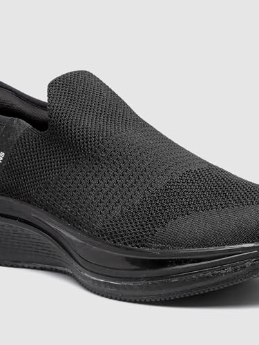 Image of Action WALKER-221 Full-Black Lightweight Sports Running Shoes for Men