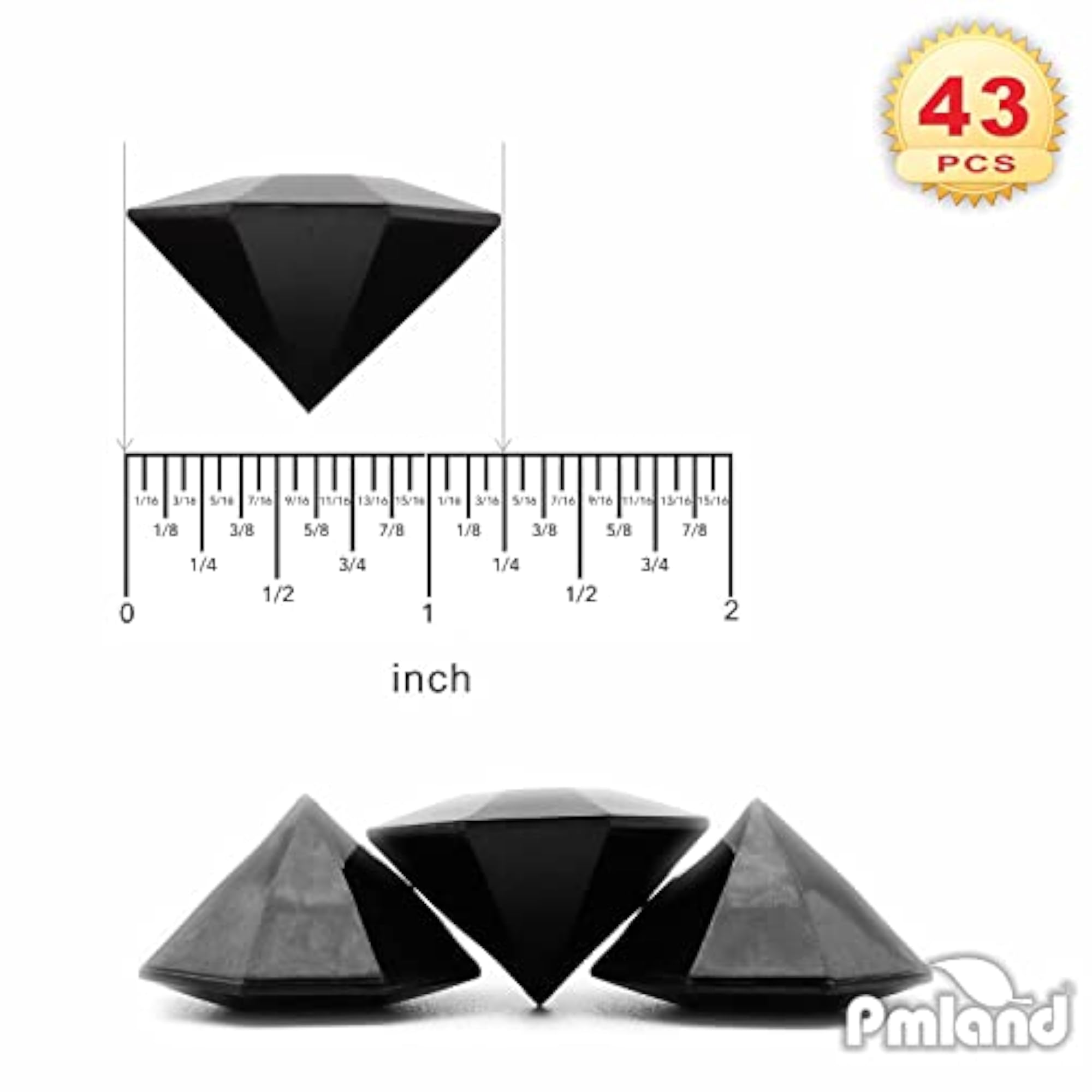 Large Acrylic Diamond Crystals Gems Set