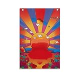 Peter Max Sunrise 2000 Picture Print Wall Art Poster Painting Canvas Posters Artworks Gift Idea Room Aesthetic 12x18inch(30x45cm)