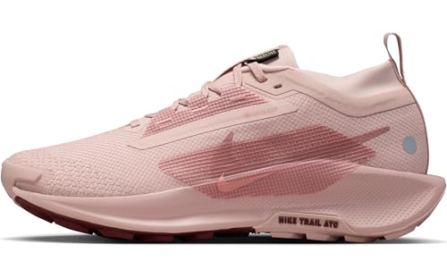 Nike Pegasus Trail 5 Gore-TEX Women's Waterproof Trail Running Shoes (FQ0912-601, Pink Oxford/Red Sepia/Red Stardust) Size 11