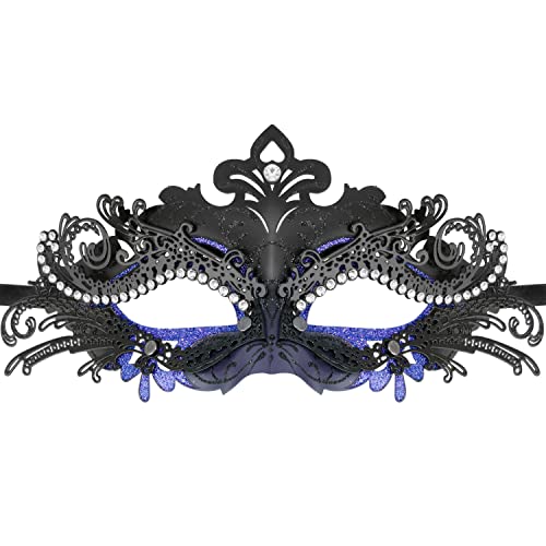 Image of Coddsmz Couple Masquerade Mask Set - Venetian & Mardi Gras Mask for Women & Men