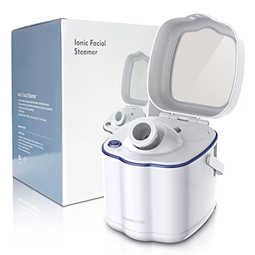KINGDOM CARES Facial Steamer,Nano Ionic Face Steamer for Facial Deep Cleaning,Home Humidifier Sauna SPA Warm Mist-Skin Rejuvenation-Moisturizing-Unclogs Pores