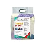 SupremePlus Recycled Color Terry Cloth Rags (5 lbs. Bag) Super Absorbent Cotton Towel Cleaning Rags for Garage, Shop, Industrial Use & Housekeeping