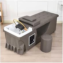Head Treatment Bed, Shampoo Bed, Beauty Bed for Barber Shop and Hair Salon, Beauty Bed for Beauty Salon, Flat-Laying Thai Massage Beauty Salon Intelligent Beauty Bed,Brown