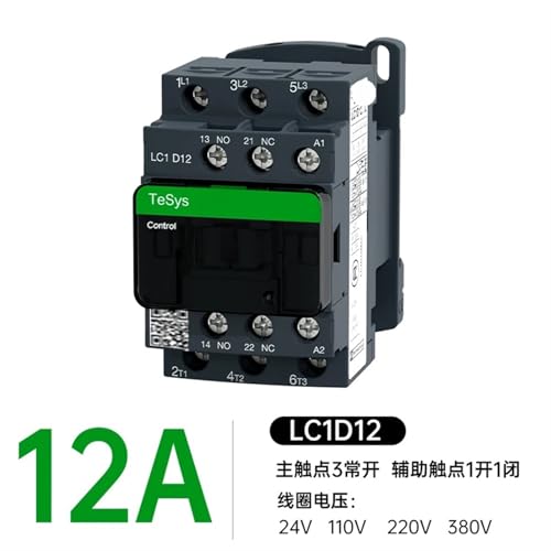 Contacteur tripolaire LC1D25 commande armoire électrique industrielle 110V