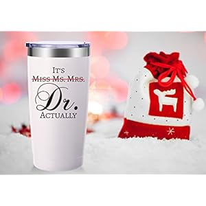 AMZUShome Doctor Gifts Travel Tumbler.It's Miss Ms Mrs Dr Actually Mug.Doctor,Doctor Retirement,Medical School Graduation Gifts.Appreciation,Birthday,Christmas Gifts for Doctors,MD,Med.(20oz White) AMZUShome Doctor Gifts Travel TumblerIts Miss Ms Mrs Dr Actually MugDoctorDoctor RetirementMedical School Graduation GiftsAppreciationBirthdayChristmas Gifts for DoctorsMDMed20oz White