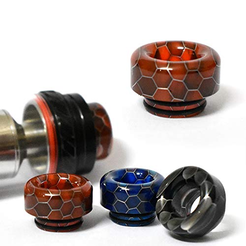 Vaportown 810 - Boquillas aplicadoras con diseño de panal para depósitos SMOK TFV8 Cloud Beast, TFV12 Beast King, TFV8 Big Baby Beast, TFV8 X-Baby T-Priv Kit ProColor, C - Blue/Black