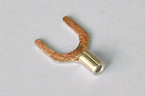 Davitu (1000 pcs/lot) Crimp Spade Wire Connector, 12~10AWG, 5/16, 48AMP, Yellow, Fork Terminal.