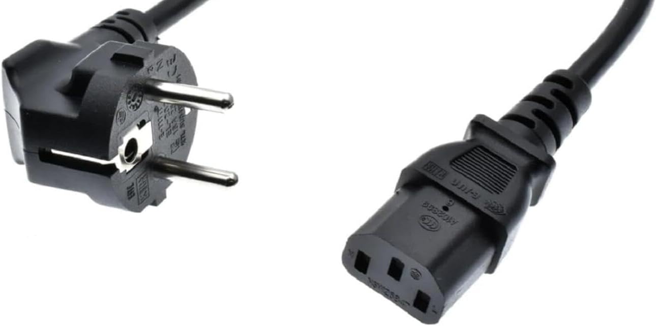 Toptekits EU Europe Schuko to C13 Power Cord PC,6ft/1.8m European CEE7 Computer Power Cable Replacement,Standard Euro Power Cord Plug, CEE7/7 to C13, (Schuko CEE7/7 to IEC-60320-C13) image 3