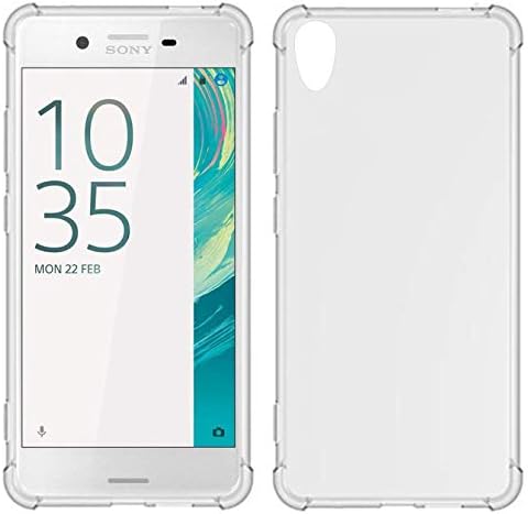TIYA Case Clear for Sony Xperia X Performance F8131 TPU Four Corners Cover Transparent Soft