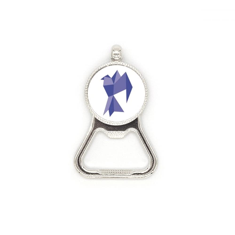Ouvre-bouteille acier inoxydable avec gravure durable de pigeon violet
