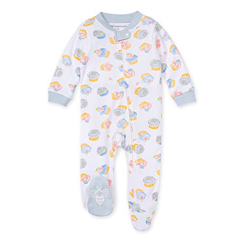 Image of Burt's Bees Baby unisex-baby Sleep & Play, Organic One-piece Romper-jumpsuit Pj, Zip Front Footed Pajama