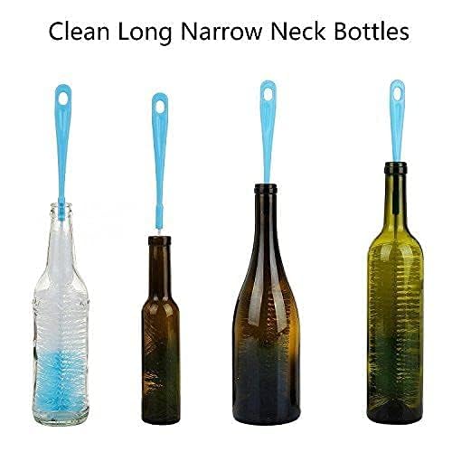Sorzy Nylon Bottle Cleaning Brush Long Handle for Cleaning Bottle, Baby Bottle, Thermos, White, Pack of 1 3