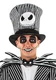 elope Spooktacular Jack Top Hat - Standard Size | Embody the Spirit of Halloween as Jack Skellington | Plush and Perfect for your Halloween Adventures!