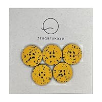 Amazon | tsugarukaze 津軽塗り ボタン 5個セット 4つ穴 直径