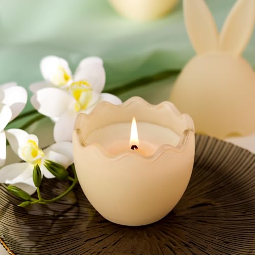 Eastereggcandlevanillascentedcandlebunnyspringhomedecorindooreasterdecorationfortablecenterpiecegiftforwomen  Urban Country Home Decor Easter egg candle vanilla scented candle bunny spring home decor indoor easter decoration for table centerpiece gift for women  urban country home decor